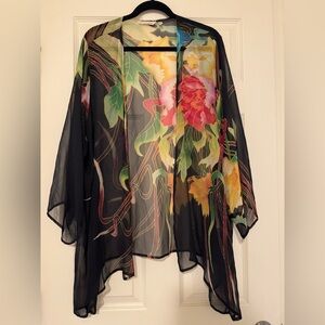 Soft Surroundings Women’s Silk Floral Topper